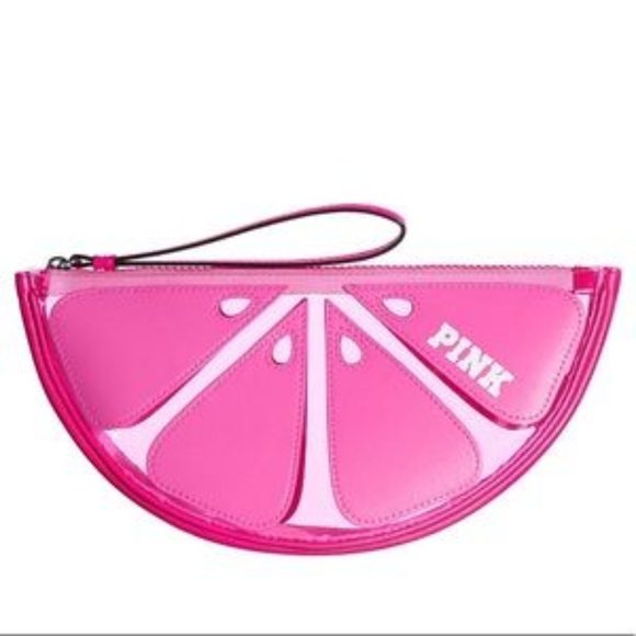 🍉 NWT Limited Edition Watermelon Wristlet Handbag by PINK 2x 🍉 - Picture 2 of 3